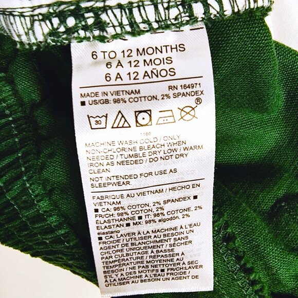 Janie and Jack SET Green Corduroy Pants and Holiday Plaid Vest 6-12 Months - Picture 14 of 16